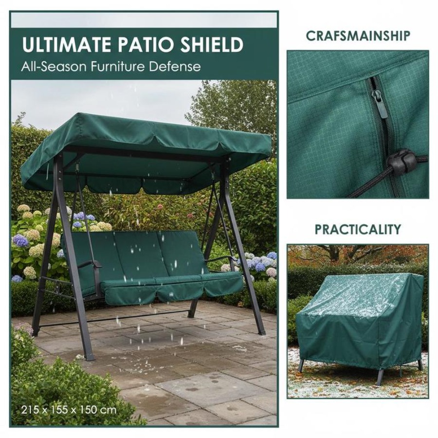 Patio 3 Seater Swing Chair Ben - Outdoor Furniture Covers avaliação e preço