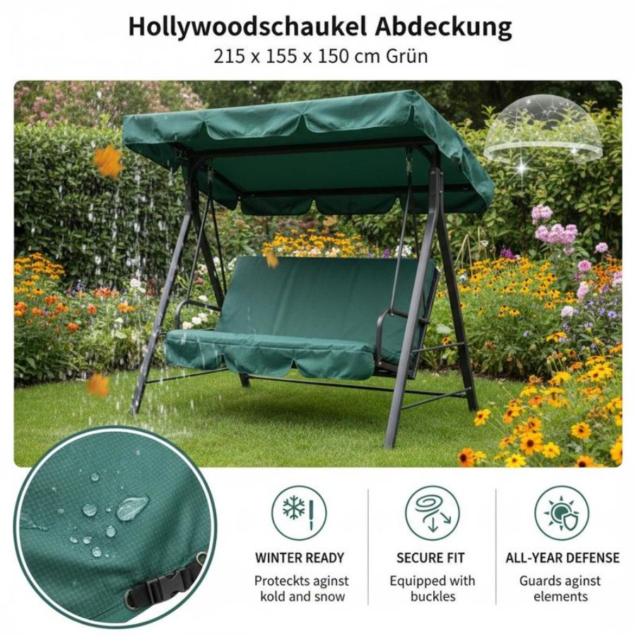 Patio 3 Seater Swing Chair Ben - Outdoor Furniture Covers avaliação e preço