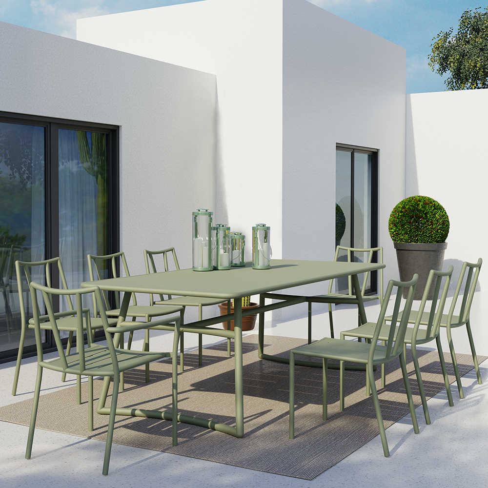 Outdoor Garden Outside Furnitu - Outdoor Furniture Dining Set avaliação e preço