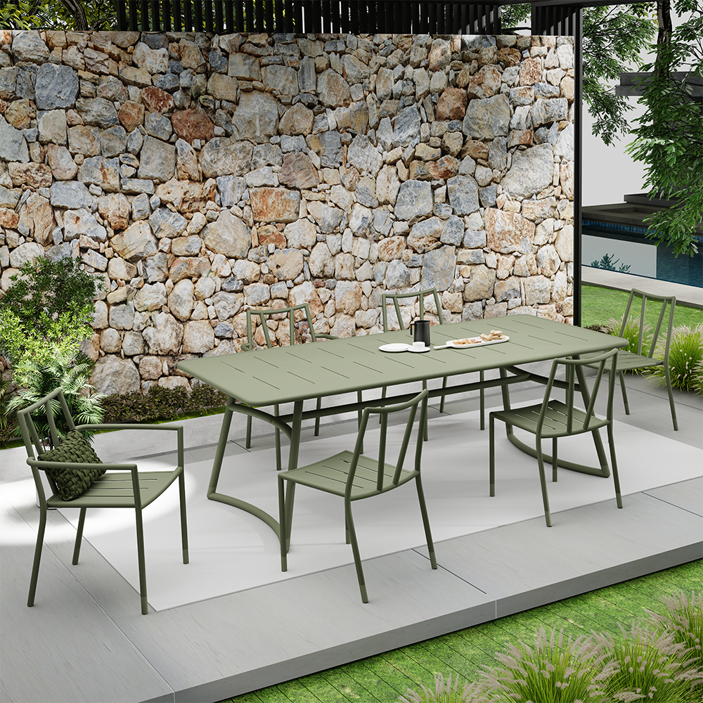 Outdoor Garden Outside Furnitu - Outdoor Furniture Dining Set avaliação e preço