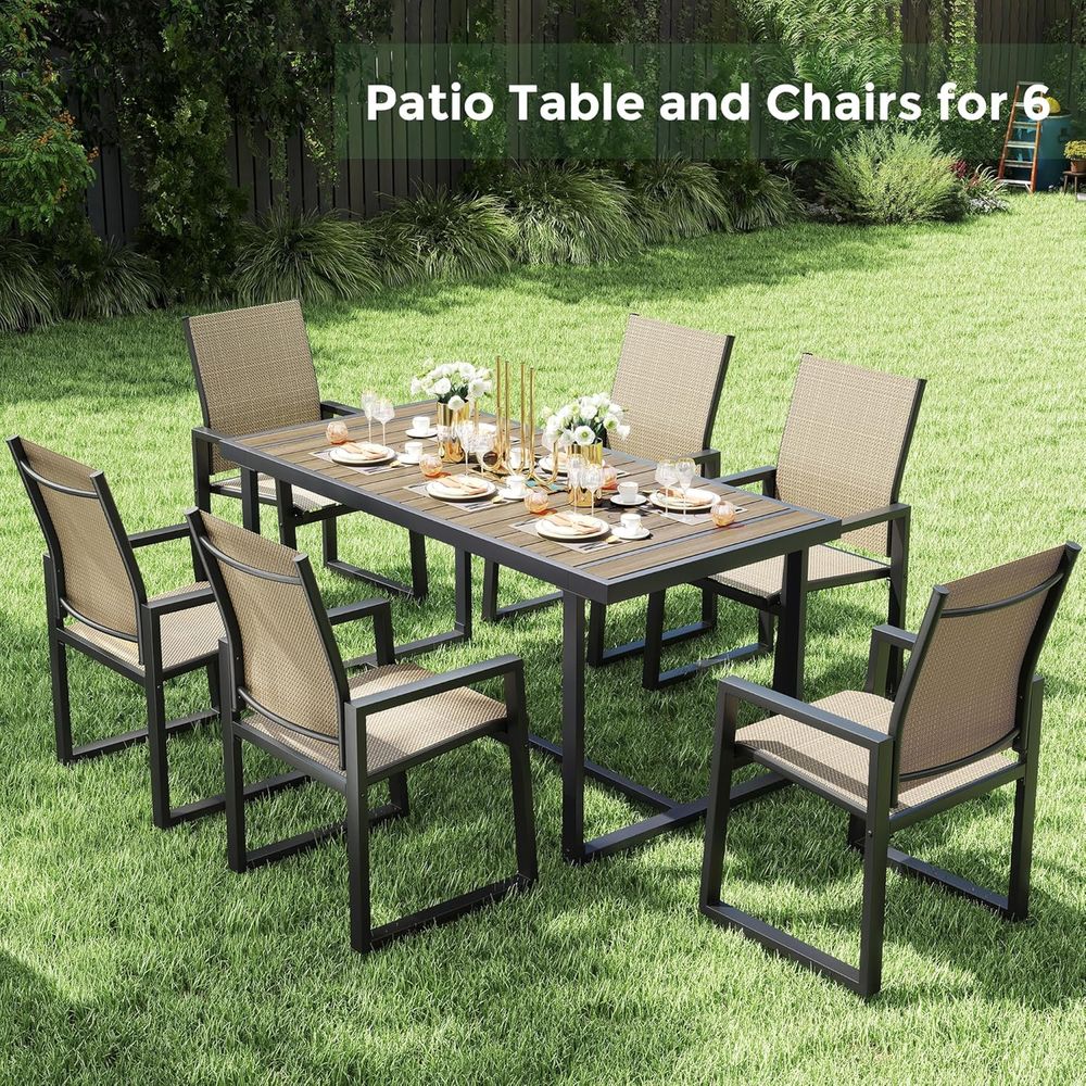 7 Piece Patio Dining Set or 6, - Outdoor Furniture On Sale avaliação e preço