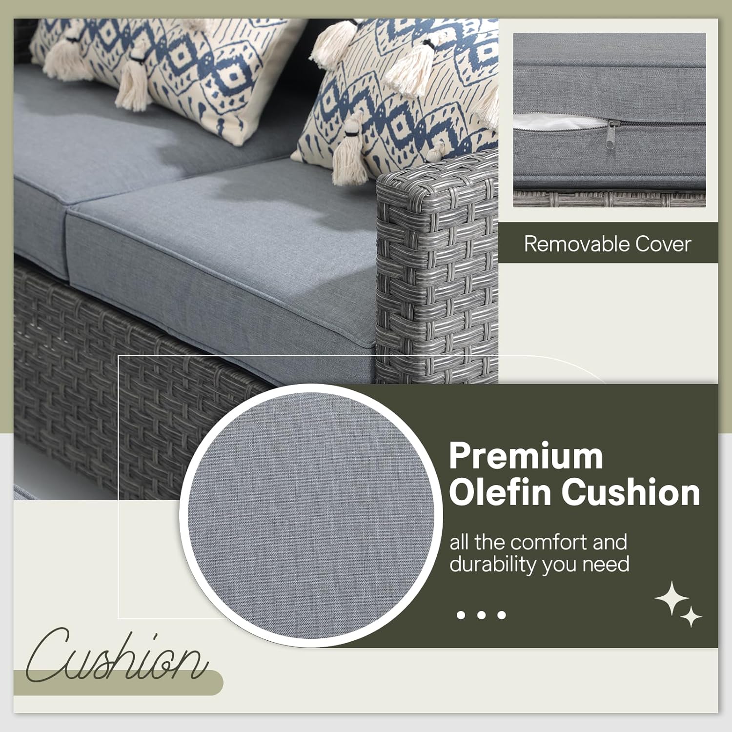6pcs Grey PE Rattan Outdoor Se - Outdoor Furniture Dining Set avaliação e preço