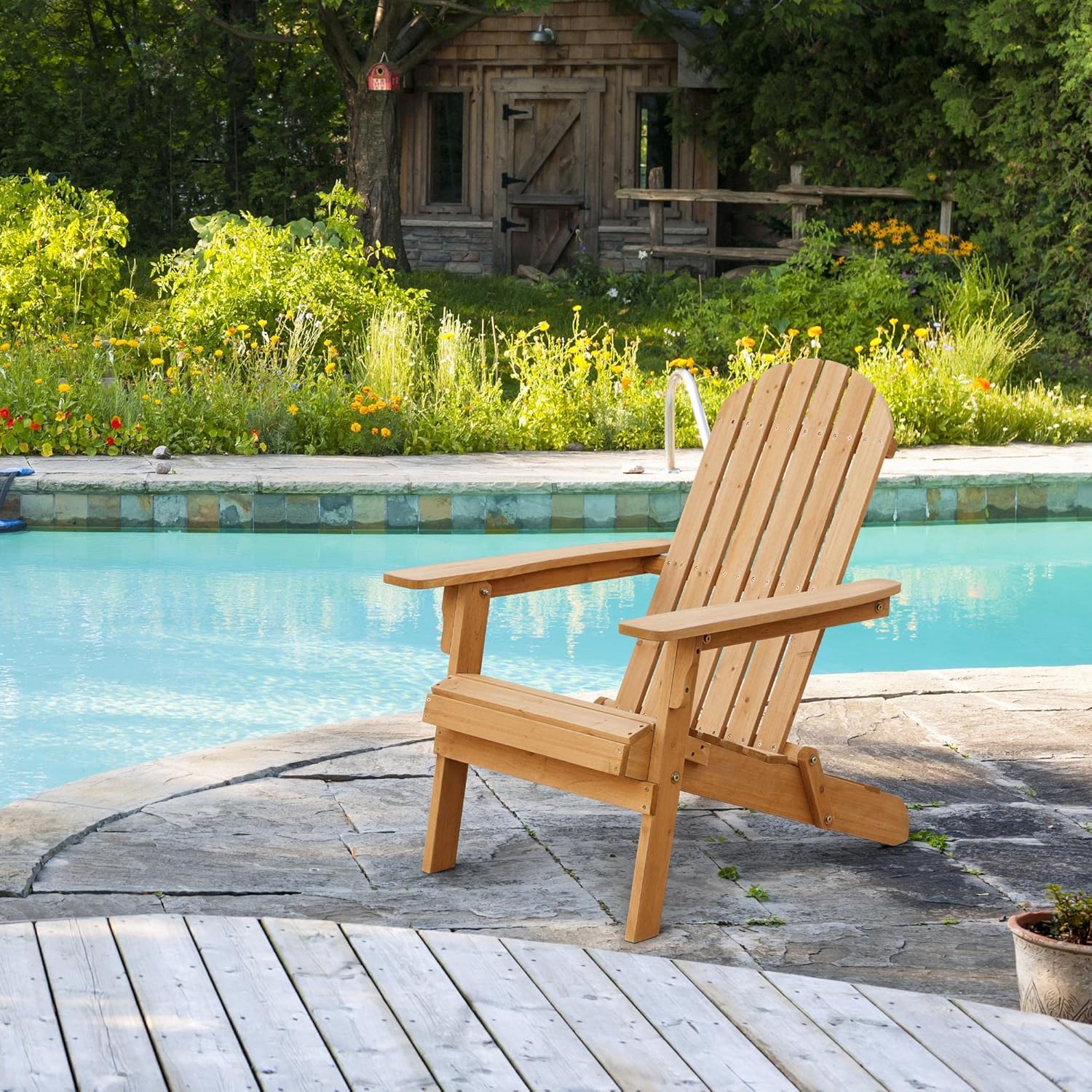 Folding Adirondack Chair Set o - Outdoor Furniture And Fire Pit avaliação e preço