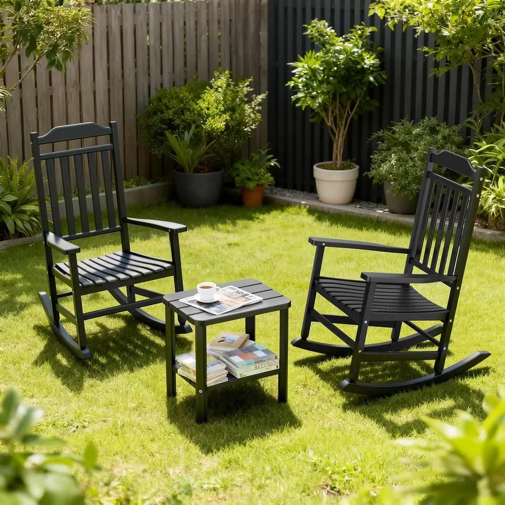 3-Piece Outdoor Rocking Bistro - Outdoor Furniture On Sale avaliação e preço