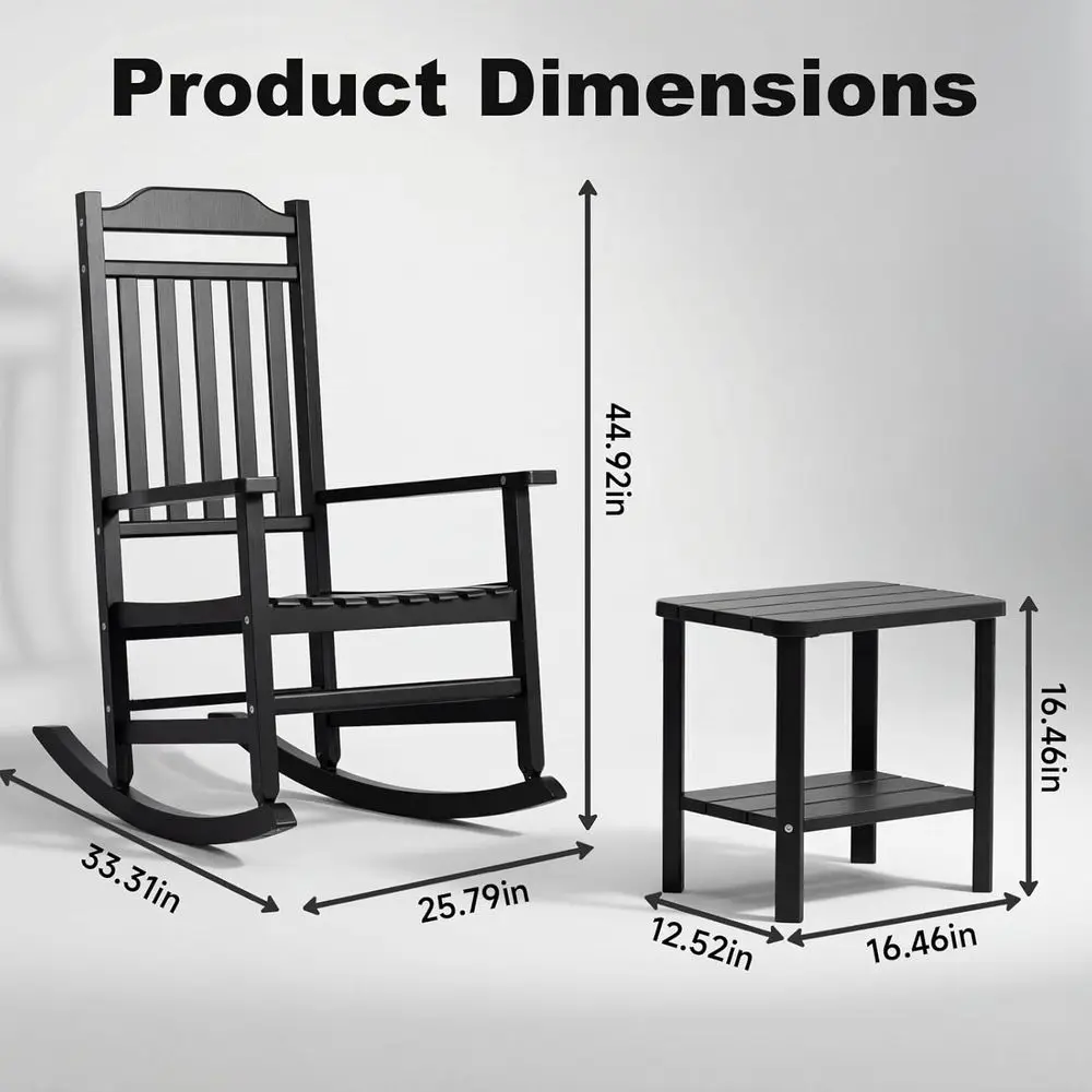 3-Piece Outdoor Rocking Bistro - Outdoor Furniture On Sale avaliação e preço