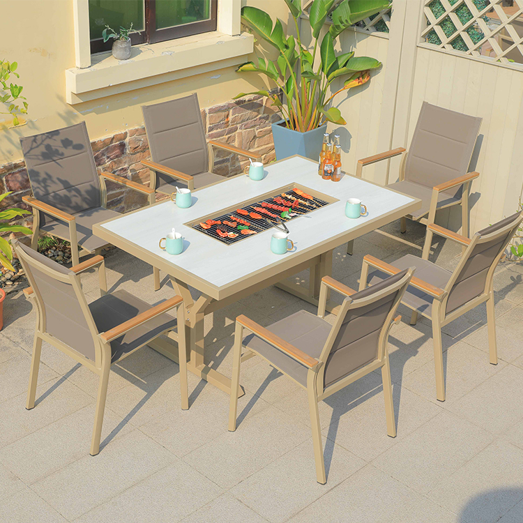 Hot Sale Cast Aluminum Fire Pi - Outdoor Furniture And Fire Pit avaliação e preço