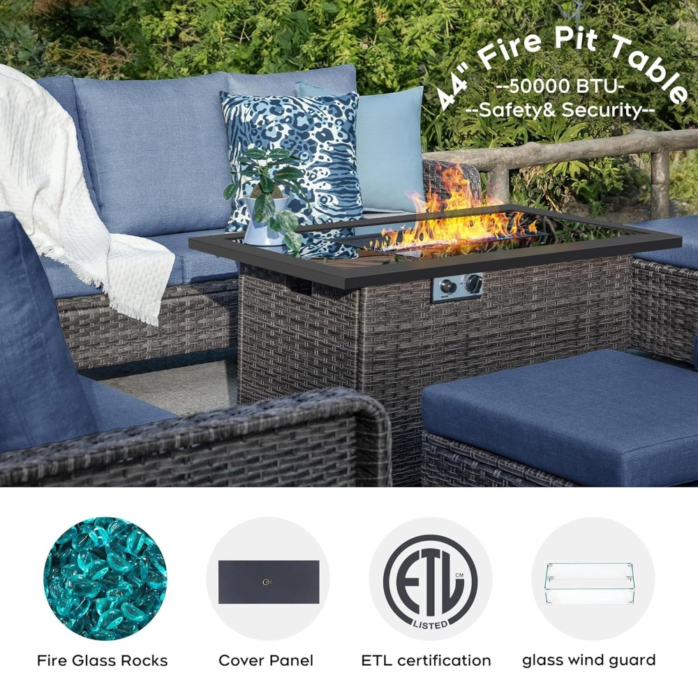 Outdoor Patio Furniture Set Wi - Outdoor Furniture Fire Table avaliação e preço