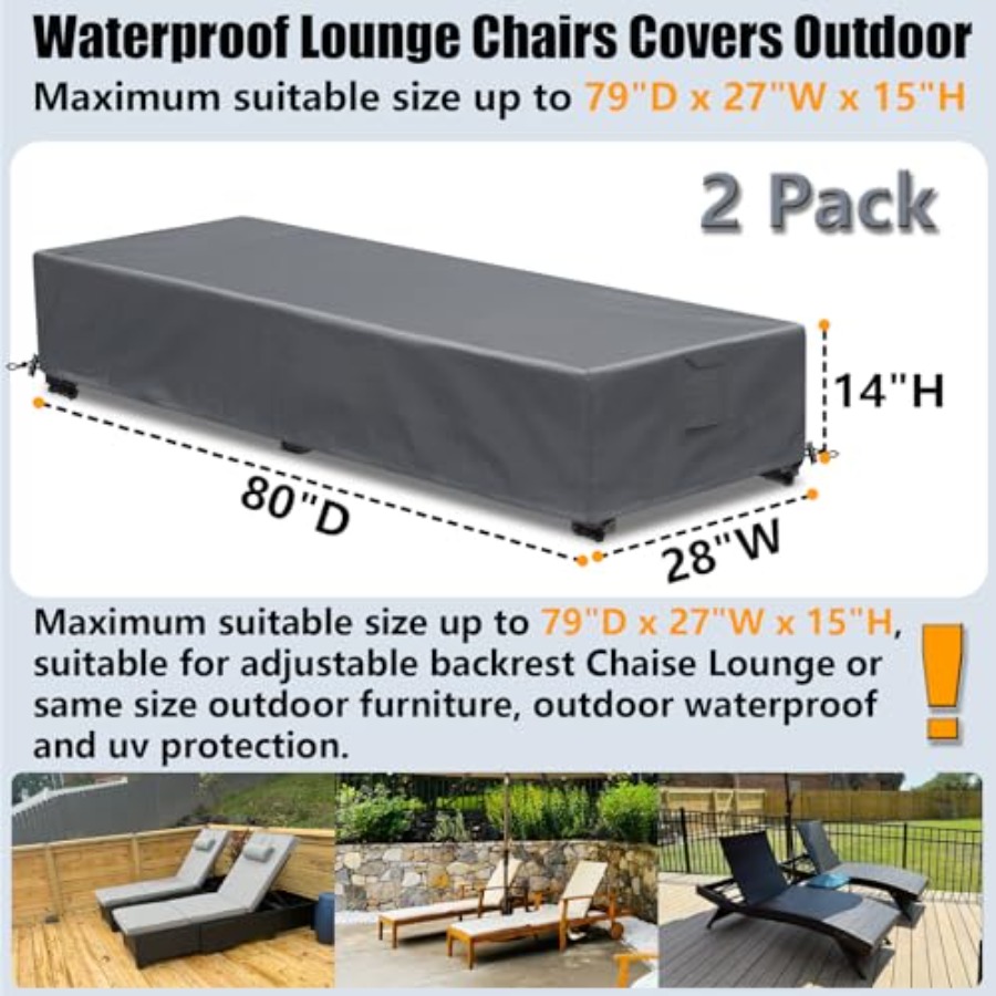 Outdoor Chaise Lounge Covers 6 - Outdoor Furniture Covers avaliação e preço