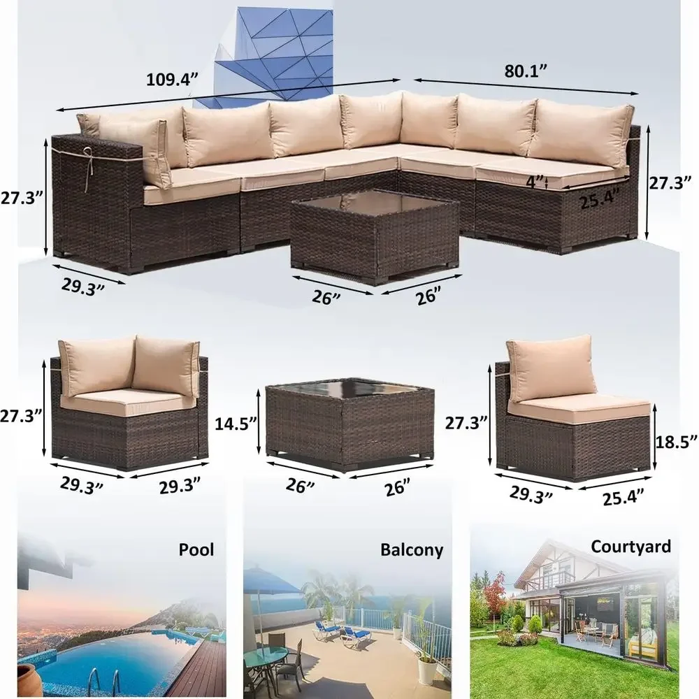 8-Piece Outdoor Patio Furnitur - Outdoor Furniture And Fire Pit avaliação e preço