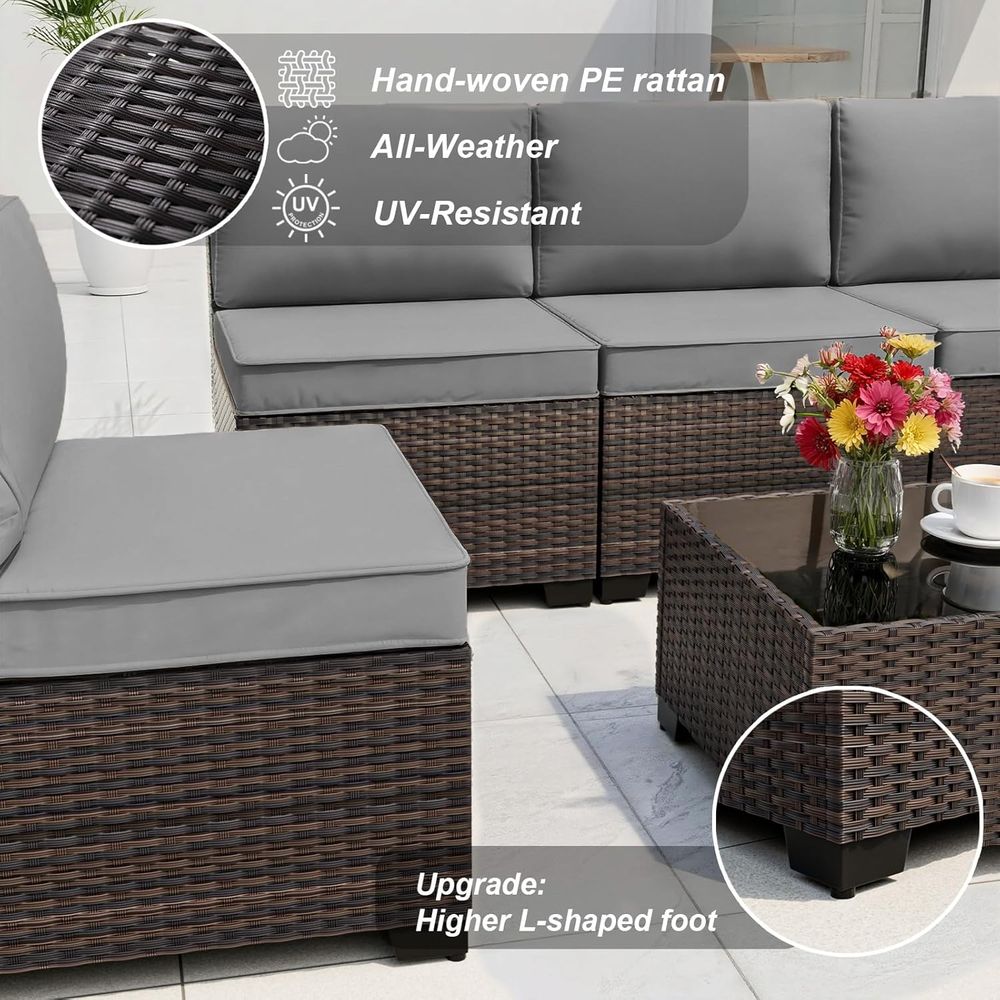 10-Piece Outdoor Patio Furnitu - Outdoor Furniture Fire Table avaliação e preço