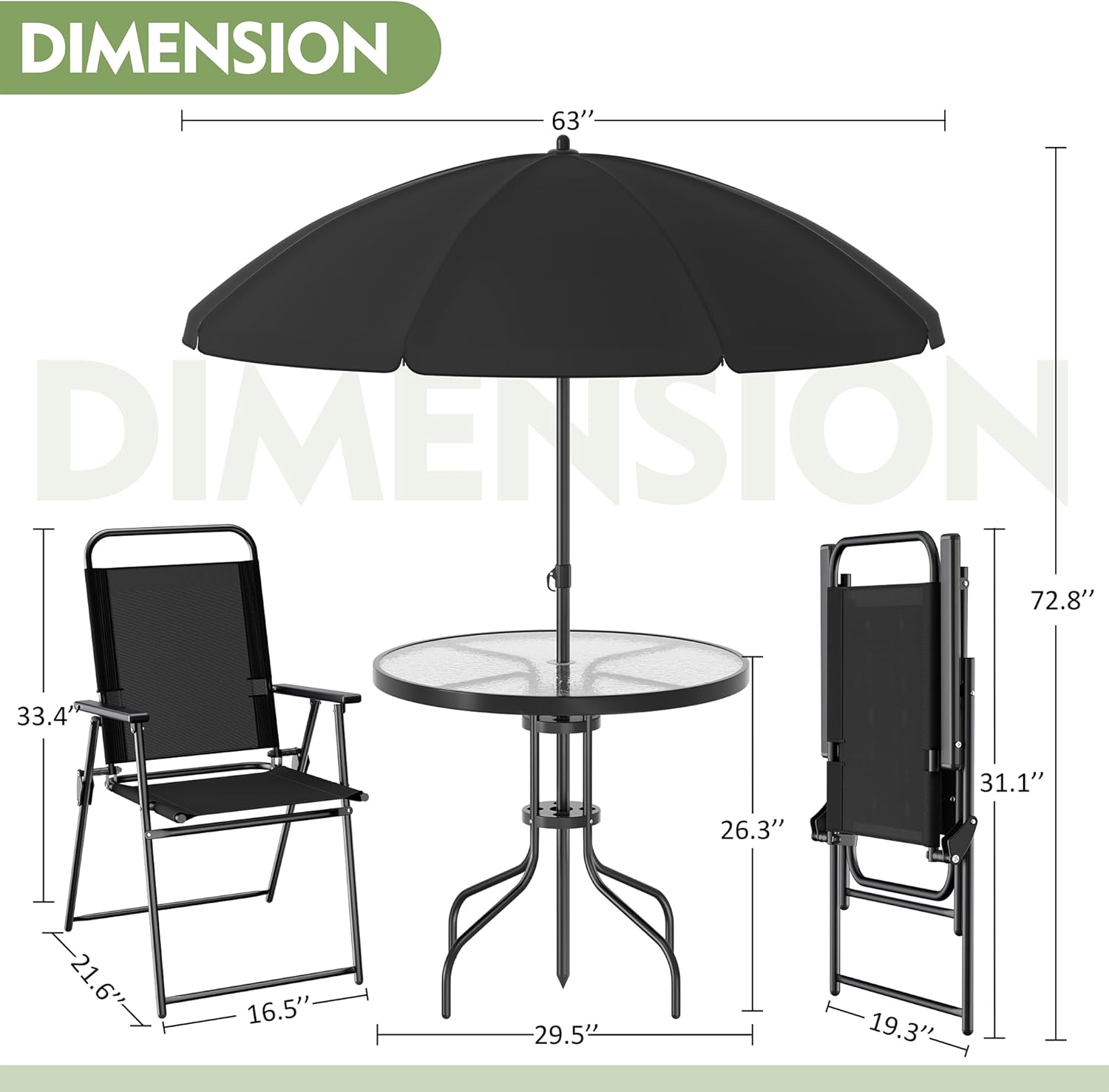 6-Piece Outdoor Patio Dining S - Outdoor Furniture Dining Set avaliação e preço