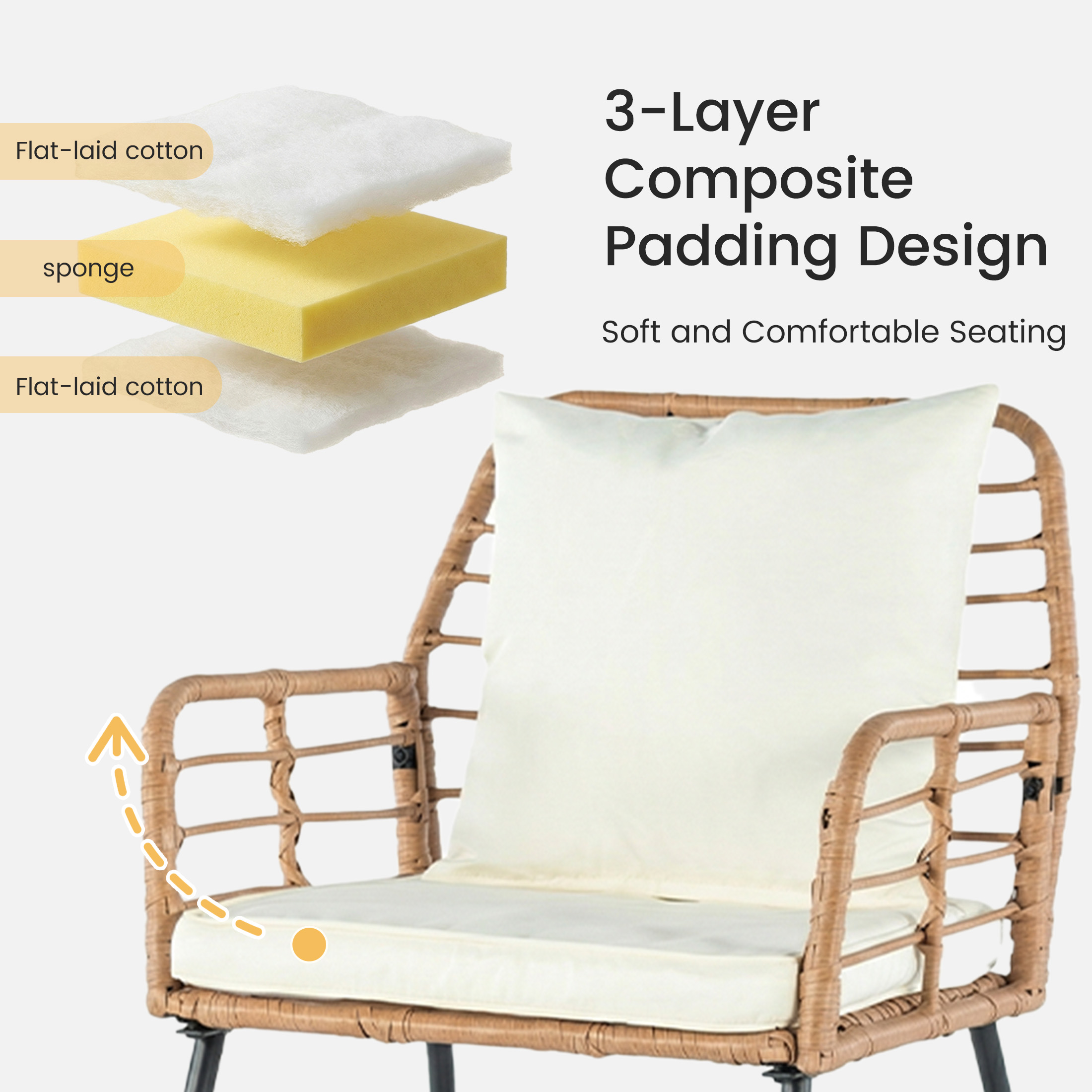 JHK Outdoor Wicker Patio Furni - Outdoor Furniture On Sale avaliação e preço