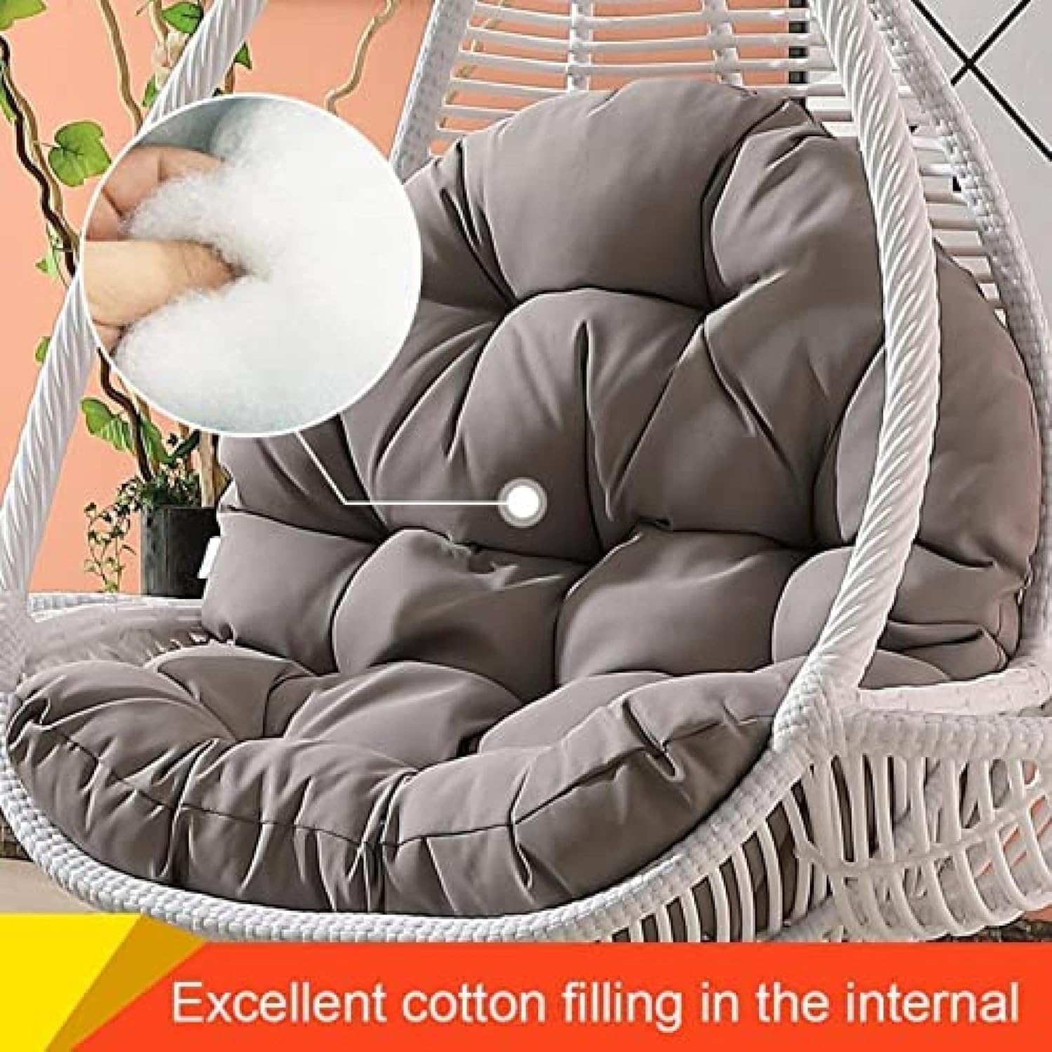 Water Resistant Hanging Egg Ch - Outdoor Furniture Upholstery avaliação e preço