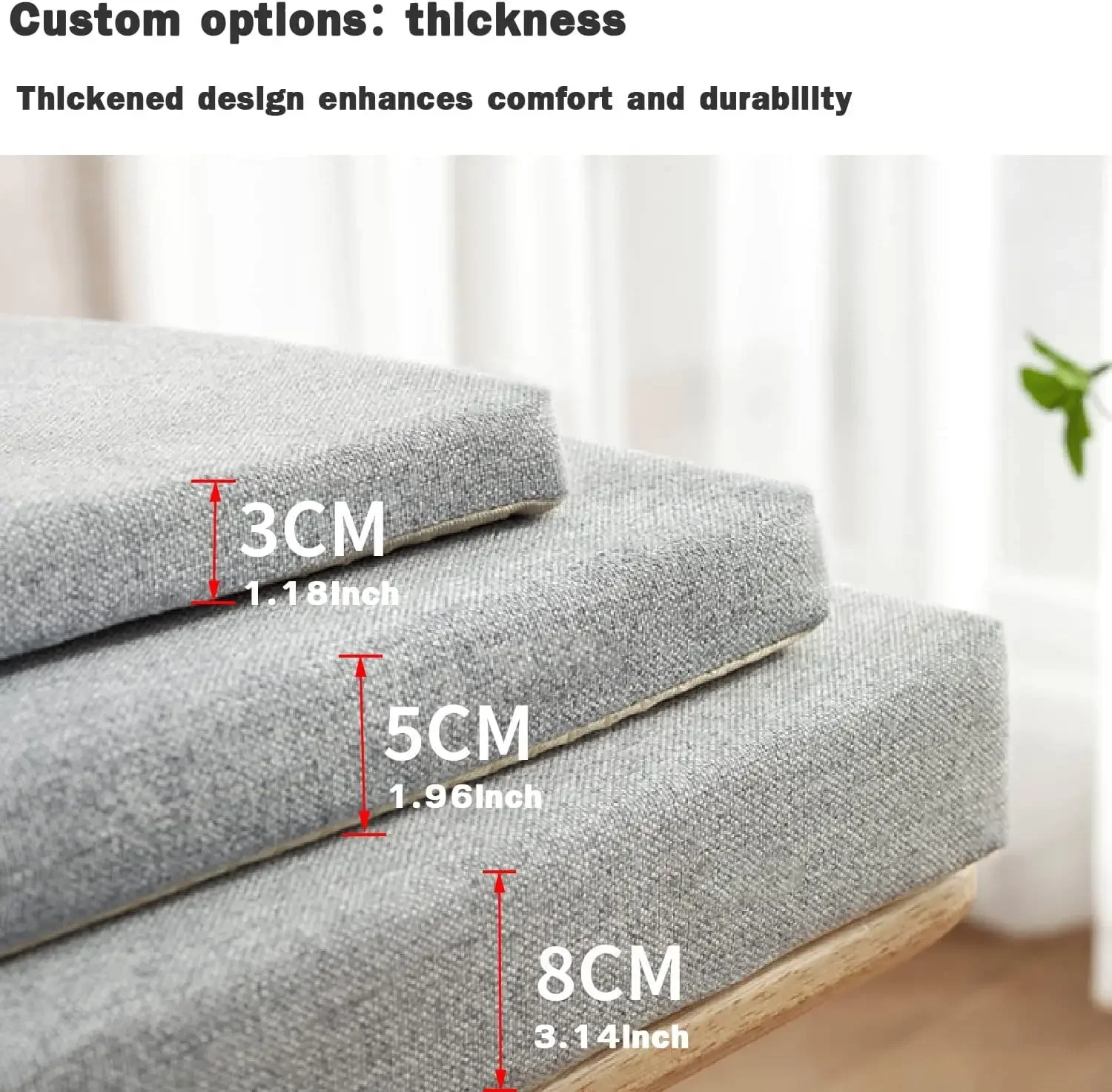Long Bench Cushions 5cm Chair  - Outdoor Furniture Upholstery avaliação e preço