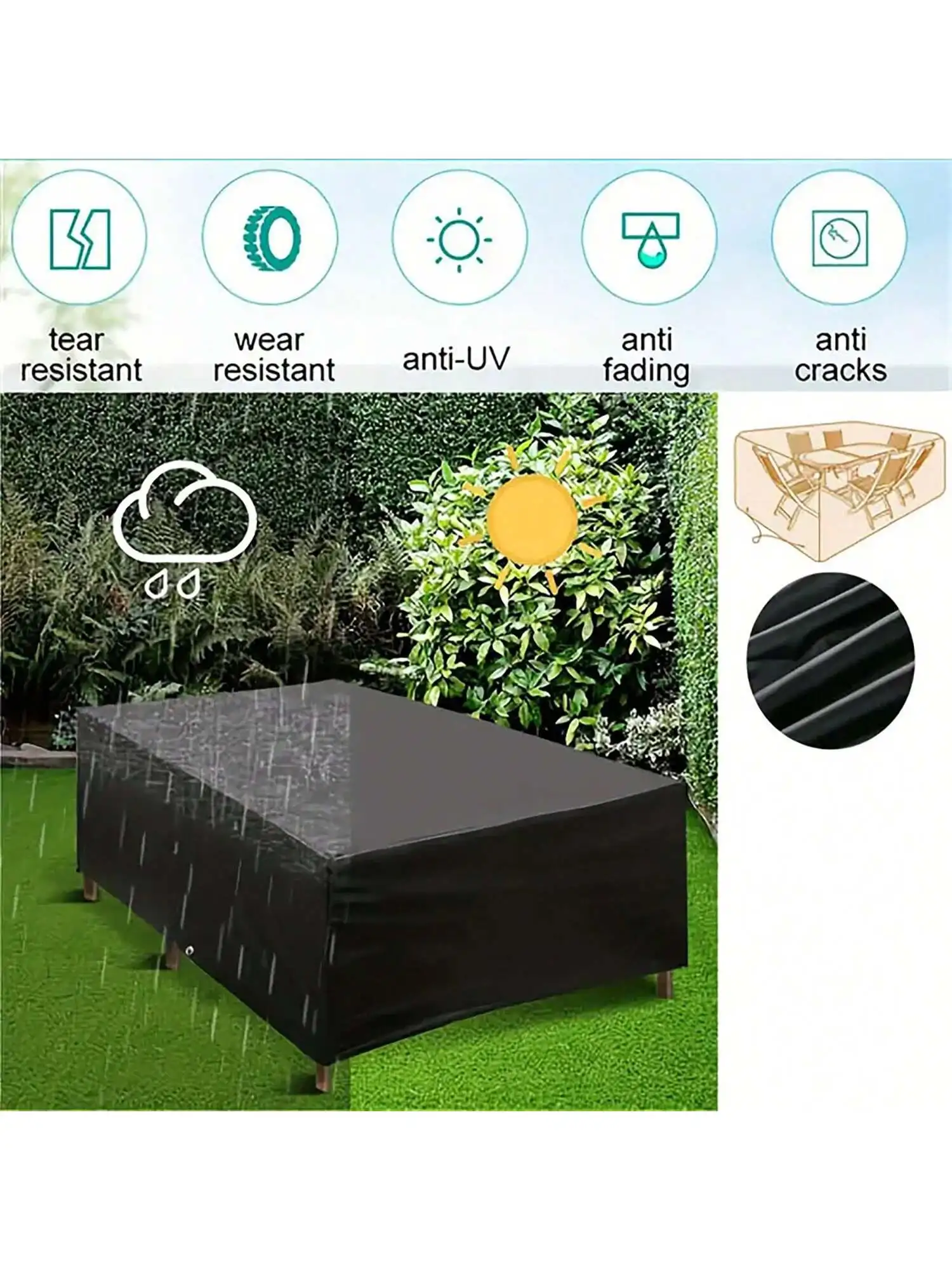 Multi-Size Outdoor Patio Garde - Outdoor Furniture Covers avaliação e preço