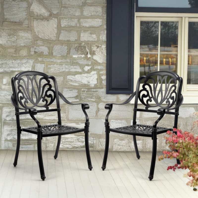 Patio Chairs Set of 2 - Stacka - Outdoor Furniture Dining Set avaliação e preço