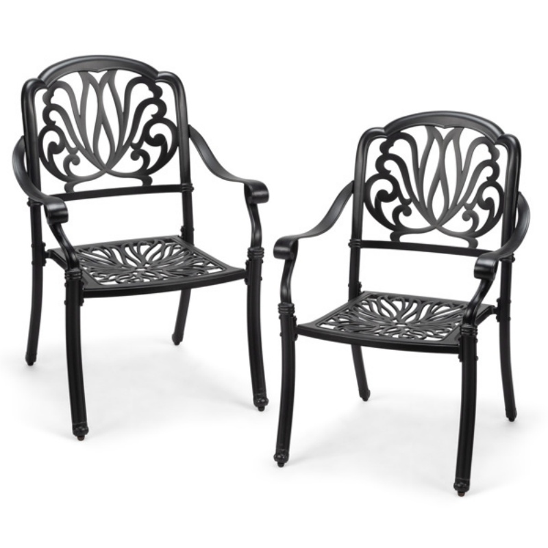 Patio Chairs Set of 2 - Stacka - Outdoor Furniture Dining Set avaliação e preço