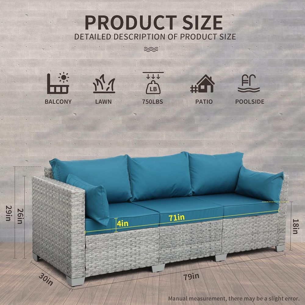 3 Seater Outdoor Wicker Sofa S - Outdoor Furniture On Sale avaliação e preço