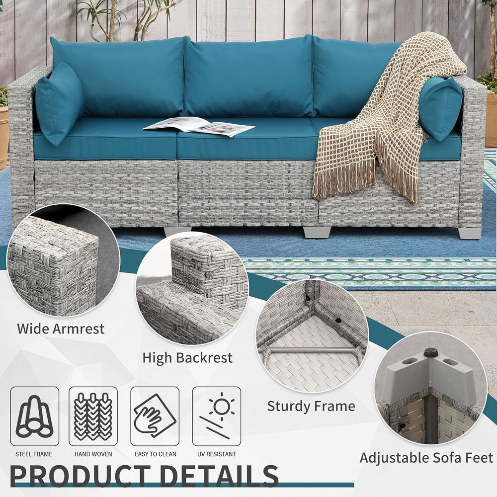 3 Seater Outdoor Wicker Sofa S - Outdoor Furniture On Sale avaliação e preço