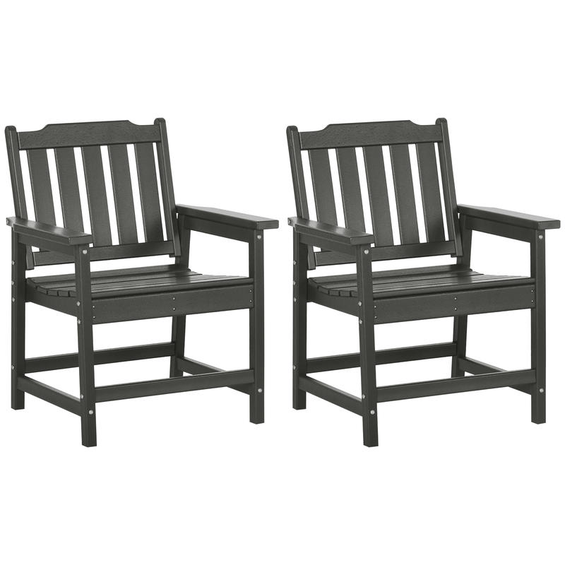 2 Piece All-Weather Patio Chai - Outdoor Furniture Dining Set avaliação e preço
