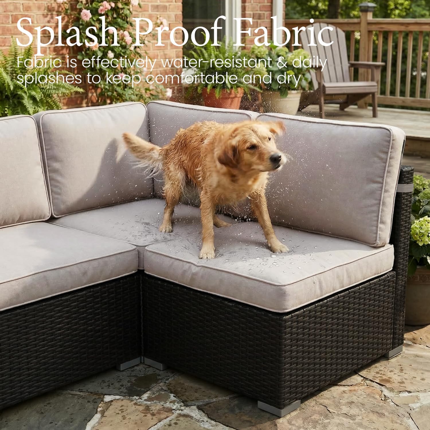 15 Piece Patio Furniture Set w - Outdoor Furniture And Fire Pit avaliação e preço