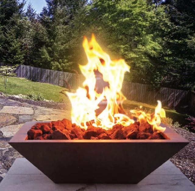 Outdoor Sofa Set Fire Pit Tabl - Outdoor Furniture Fire Table avaliação e preço