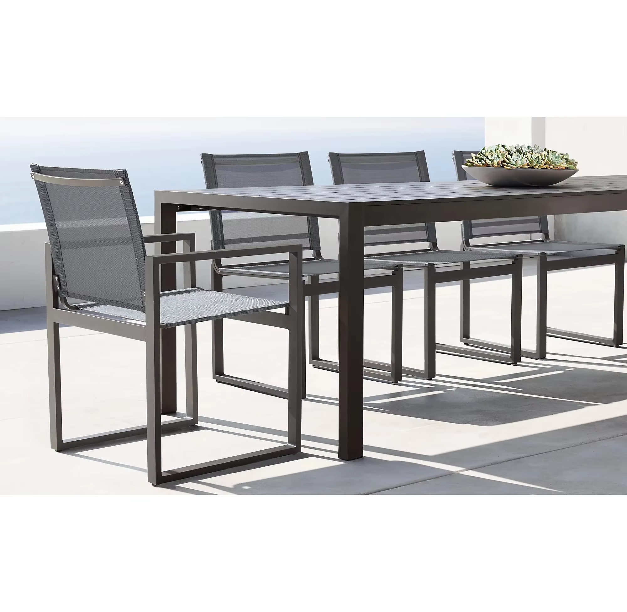 Armchair Elegant Aluminum Meta - Outdoor Furniture Dining Set avaliação e preço