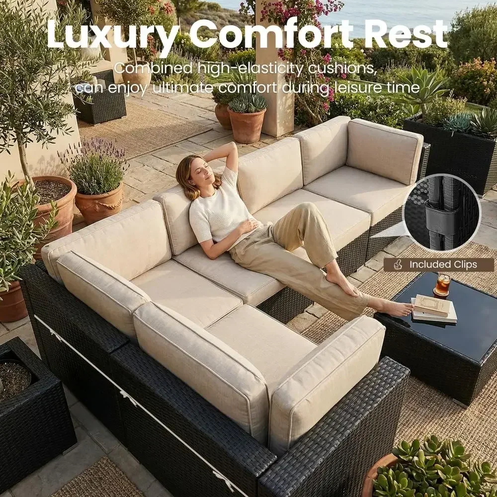 8-Piece Outdoor Patio Furnitur - Outdoor Furniture And Fire Pit avaliação e preço