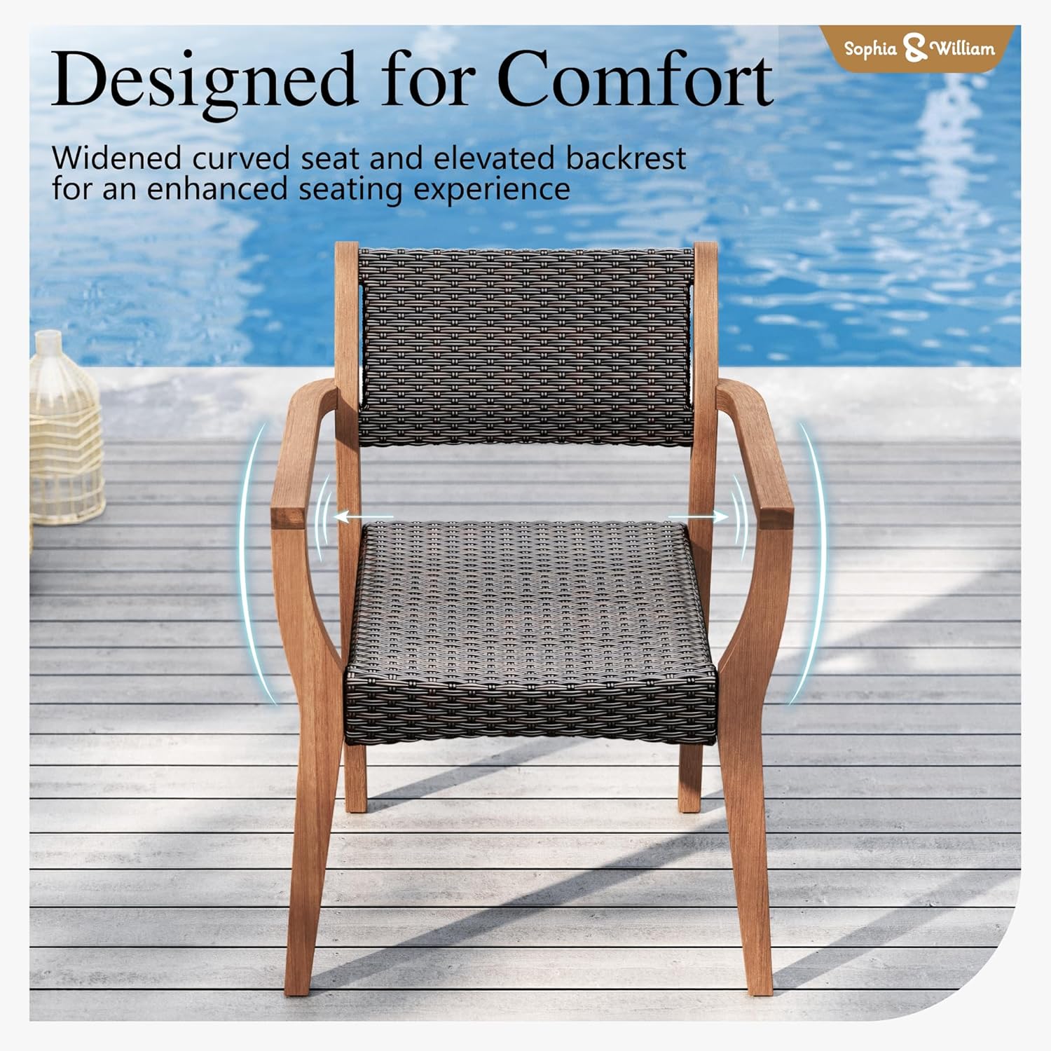 Patio Dining Chair Set of 2, O - Outdoor Furniture Dining Set avaliação e preço