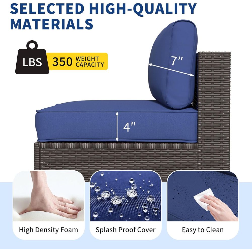 All-Weather Wicker Sectional P - Outdoor Furniture On Sale avaliação e preço