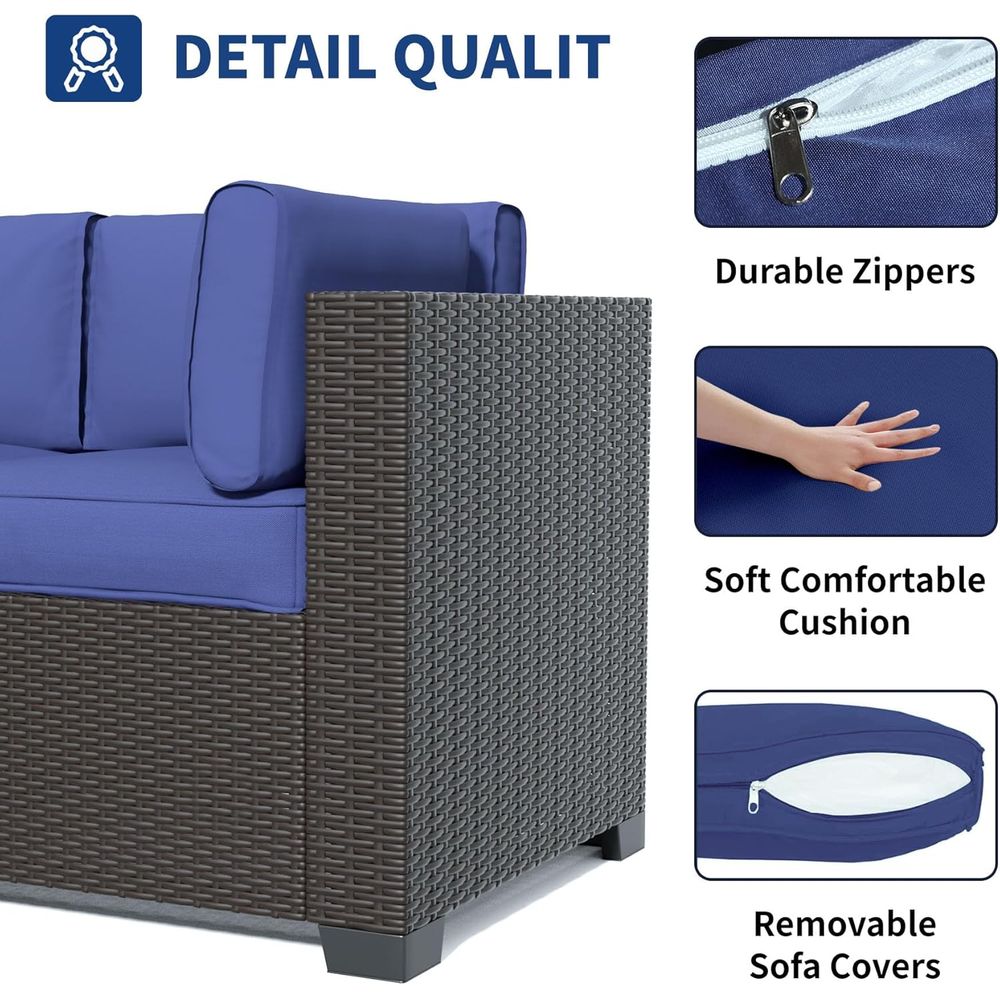 All-Weather Wicker Sectional P - Outdoor Furniture On Sale avaliação e preço