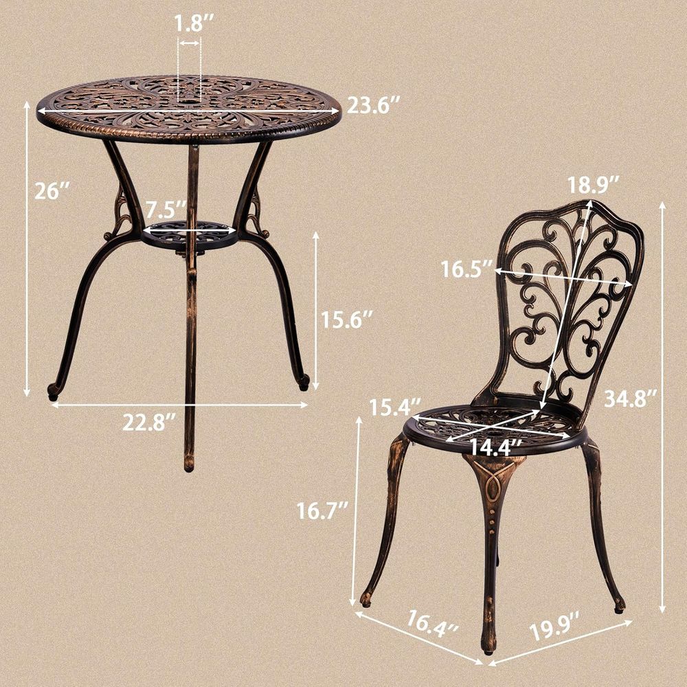 All-Weather Outdoor Bistro Set - Outdoor Furniture On Sale avaliação e preço