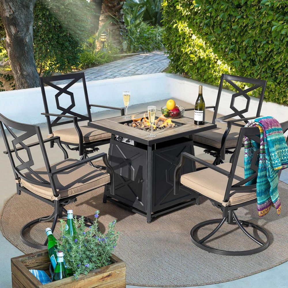 5-Piece Outdoor Patio Furnitur - Outdoor Furniture Dining Set avaliação e preço