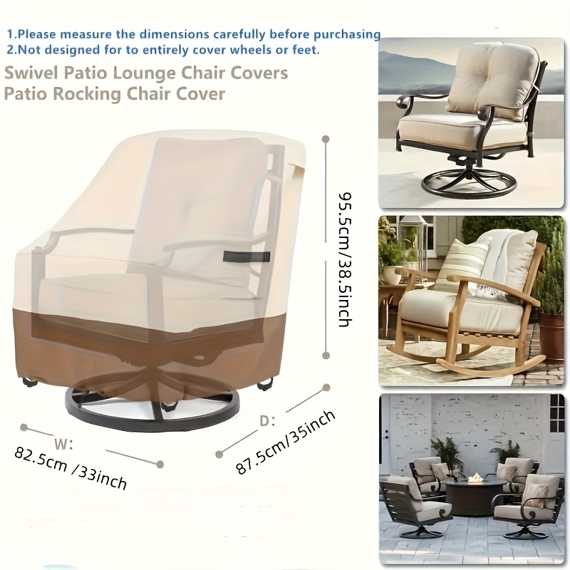 MARIIS Outdoor Swivel Chair Co - Outdoor Furniture Covers avaliação e preço